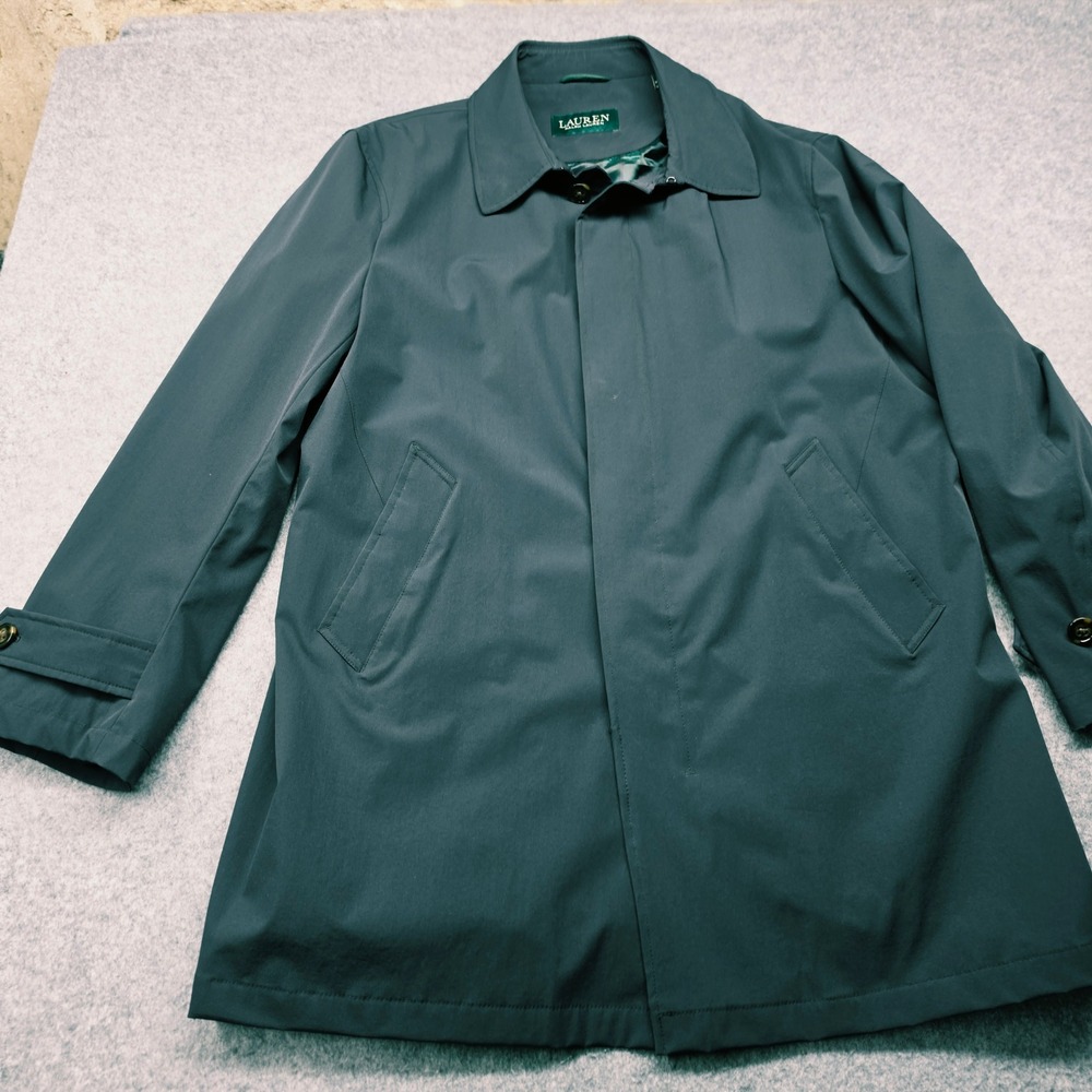 Lauren Ralph Lauren Mens Water Repellent Car Coat Black Jacket